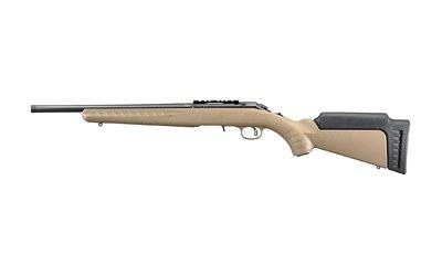 Ruger American Rifle 22 LR 16in Blued Flat Dark Earth Synthetic-img-0